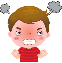 Emoción Furia Niño