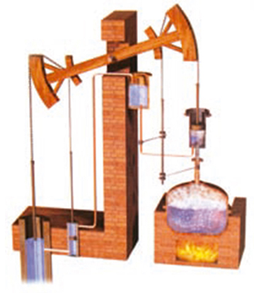 Usos, maquinas, vapor, extracción, agua, minas
