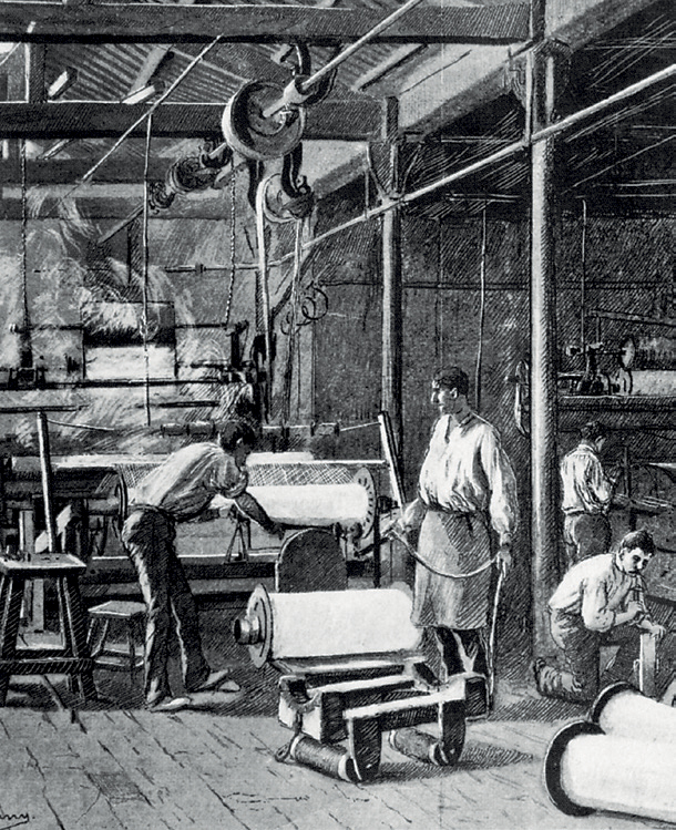 Maquinas, trabajo, Revolución Industrial, producción