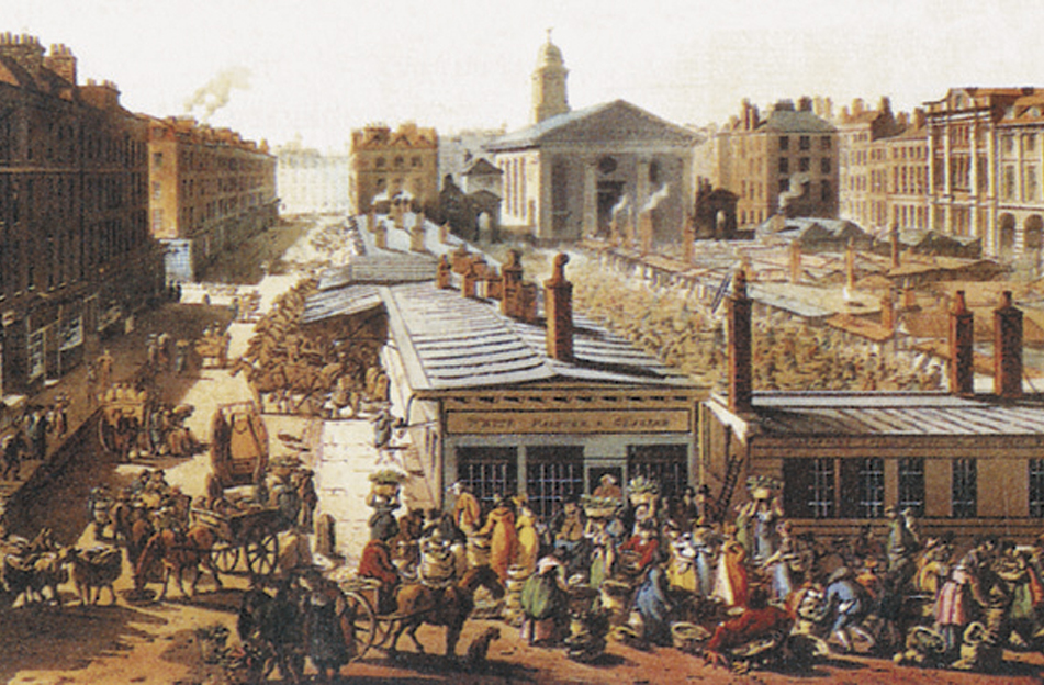 Inglaterra, producción, Convent garden, Mercado, Revolución Industrial