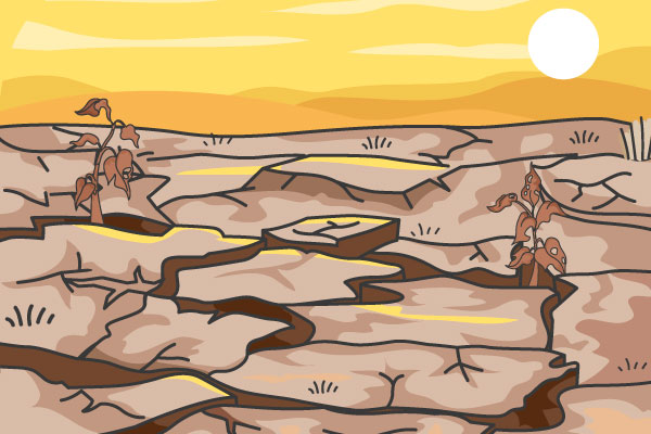 Escena de desierto