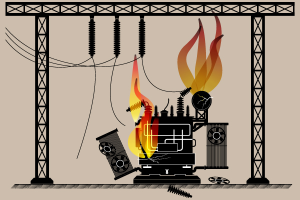 Incendio generado por fallo eléctrico